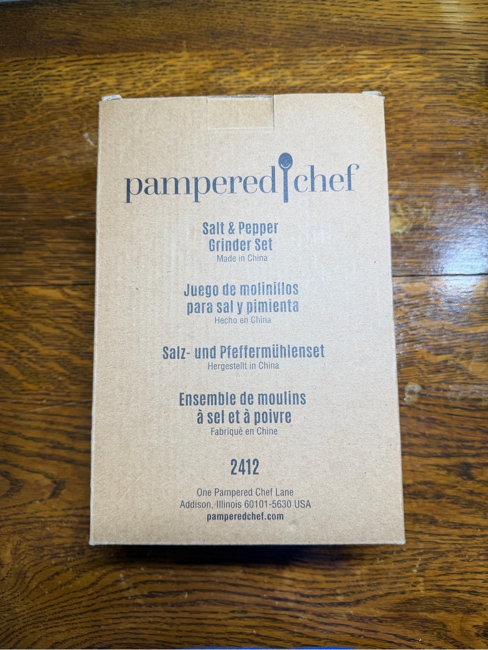 Pampered Chef Salt & Pepper Grinder Set